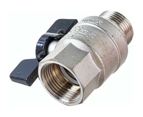 Шаровой полнопроходной кран STOUT 1 ВР/НР, ручка бабочка SVB-0004-000025 – изображение 2