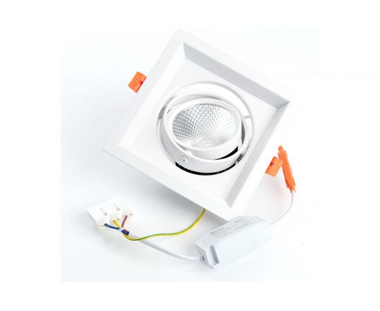 Карданный светодиодный светильник FERON 1x12W 1080 Lm, 4000К, 35 градусов, белый, AL201 29773 – изображение 2