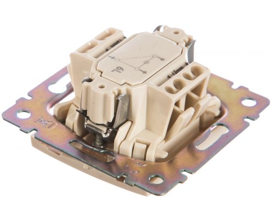 Механизм переключателя Legrand Valena на 2 направления 1-клавишный СП с зеленой индикацией слоновая кость Leg 774326 – изображение 2