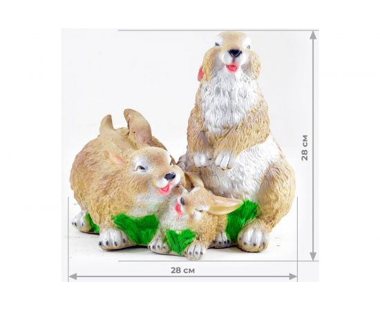 Садовая фигура СКАЗКА Три зайца JNG159 – изображение 2