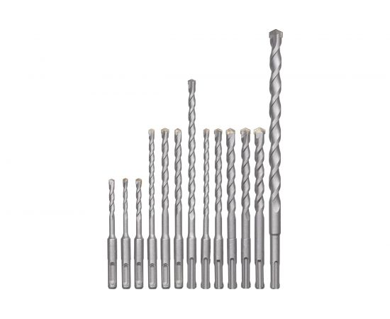 Набор буров в кейсе (12 шт; 5-14 мм; SDS-plus) KWB 240280 – изображение 2