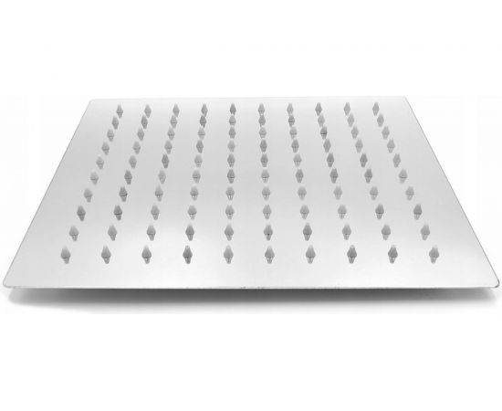 Потолочная лейка для душа OUTE квадратная, 27x27 см, глянцевый хром, кронштейн с шарниром TH98J-10 – изображение 2