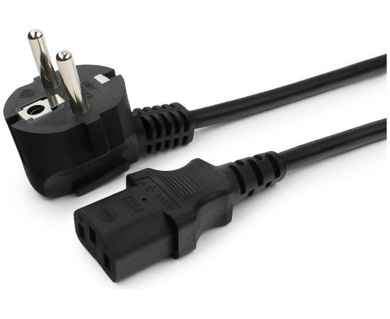 Кабель питания Cablexpert 3м, Schuko- C13, 3x1 кв.мм, черный, с заземлением, PC-186-1-3M – изображение 2