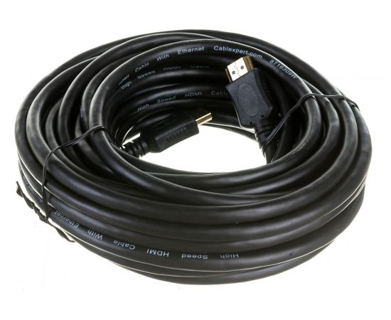 Кабель HDMI Cablexpert 10м v2.0 19M/19M серия Light черный позолоченные разъемы экран пакет CC-HDMI4L-10M – изображение 2