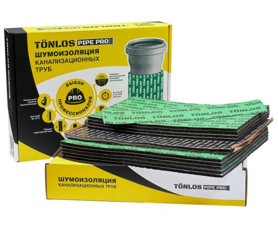 Комплект для шумоизоляции канализационных труб TONLOS Pipe Pro 4005910000 – изображение 2