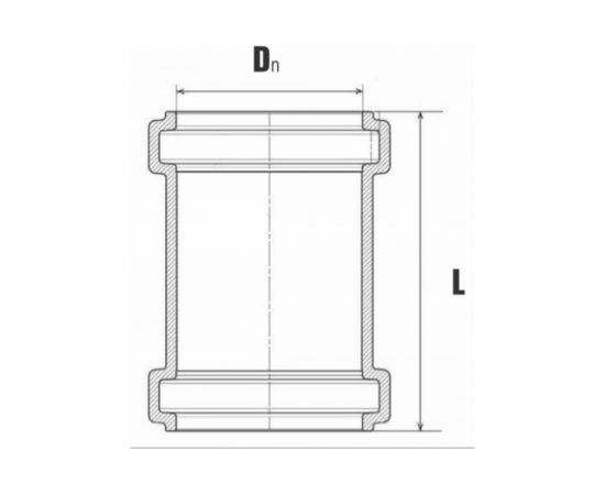 Ремонтная надвижная муфта ХЕМКОР НПВХ наружная канализация, 160 мм 2491100 – изображение 3