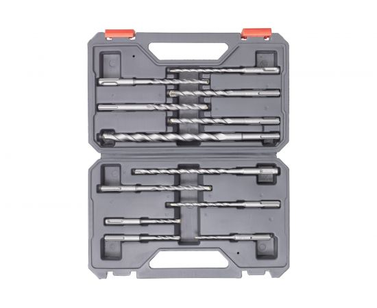 Набор буров в кейсе (12 шт; 5-14 мм; SDS-plus) KWB 240280 – изображение 3