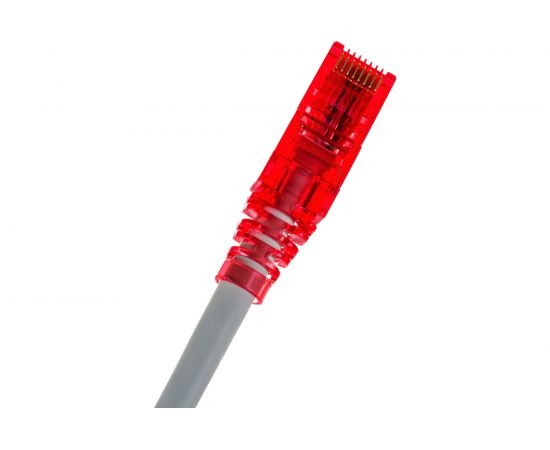 Патч-корд Hyperline PC-LPM-UTP-RJ45-RJ45-C5e-0.5M-LSZH-GY U/UTP, Cat.5e 42269 – изображение 3