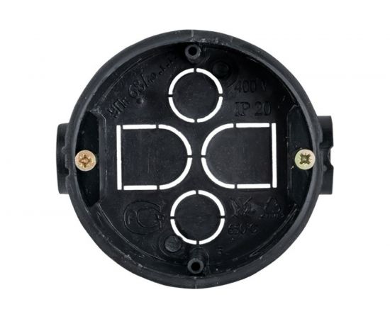 Установочная приборная коробка EKF КМТ-010-044 со стыковочными узлами и саморезами для твердых стен plc-kmt-010-044-r – изображение 3