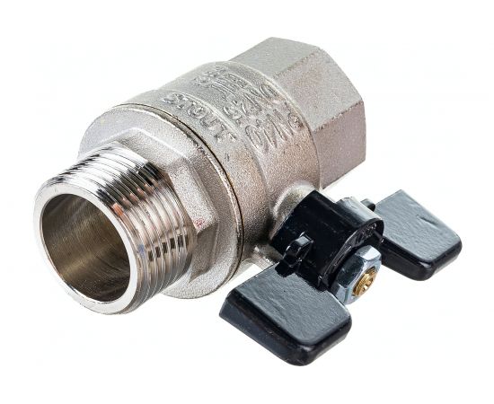 Шаровой полнопроходной кран STOUT 1 ВР/НР, ручка бабочка SVB-0004-000025 – изображение 3