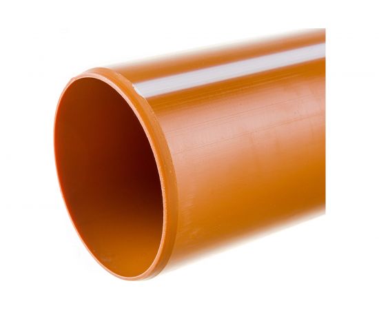 Труба для наружной канализации Gigant Д110, L=2 м, рыжая, толщина стенки 3.4 мм, класс жесткости SN 4 GSG-28 – изображение 4