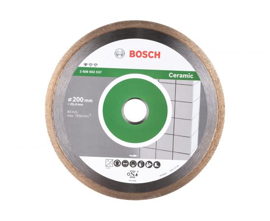 Диск алмазный отрезной Professional for Ceramic (200х25.4 мм) для настольных пил Bosch 2608602537 – изображение 4