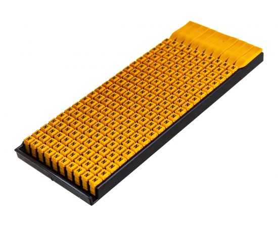 Маркер для кабеля сечением 0,5-1,5 мм DKC символ N 8221 200шт MKCNS1 – изображение 4