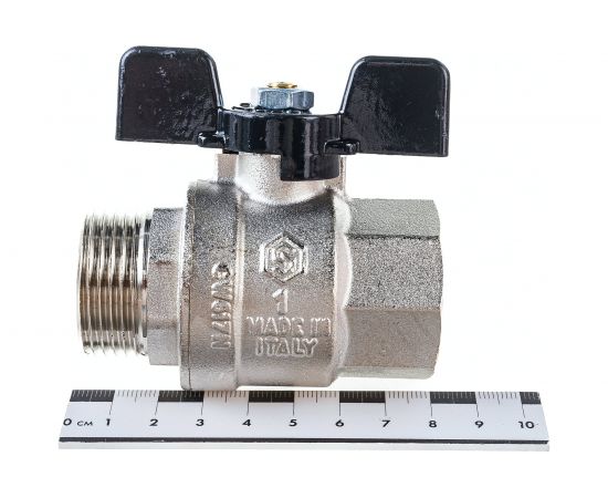 Шаровой полнопроходной кран STOUT 1 ВР/НР, ручка бабочка SVB-0004-000025 – изображение 4