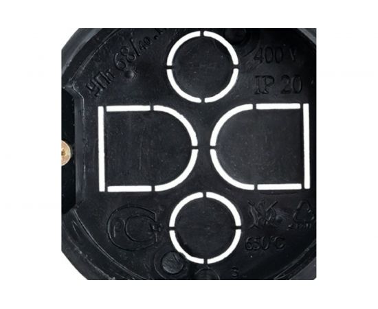 Установочная приборная коробка EKF КМТ-010-044 со стыковочными узлами и саморезами для твердых стен plc-kmt-010-044-r – изображение 4