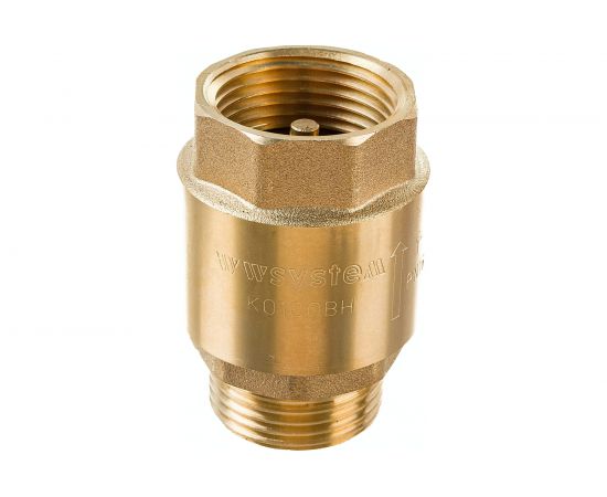 Обратный клапан WWSYSTEM пружинный муфтовый, 1"" с металлическим затвором К0100ВН – изображение 5