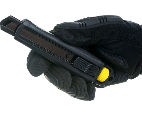 Нож Hanskonner 18мм, обрезиненный корпус, доп. фиксирующий винт, лезвие SK2 0.7мм HK1076-08-01 – изображение 5