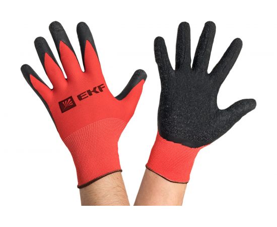 Рабочие перчатки EKF Expert PROFI с рельефным латексным покрытием, 15 класс, 10 размер pe15nl-10-proxima – изображение 6