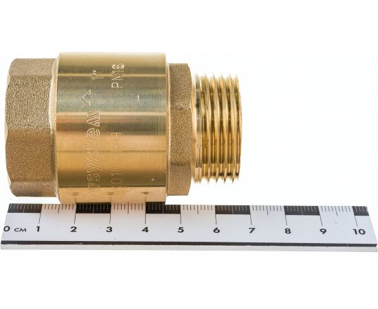 Обратный клапан WWSYSTEM пружинный муфтовый, 1"" с металлическим затвором К0100ВН – изображение 6