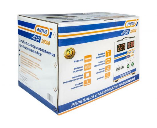 Cтабилизатор с цифровым дисплеем Энергия АСН-20000 Е0101-0095 – изображение 7