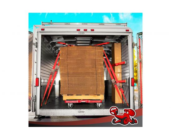 Стяжка для крепления груза DSV 25мм х 4,6м, 0,68 т, 4 шт R88504 – изображение 8