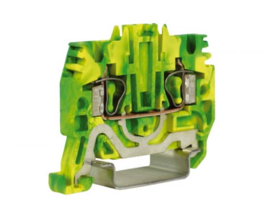 Зажим для заземления, DKC HTE.2 2,5 кв.мм желто-зеленый ZHT500 