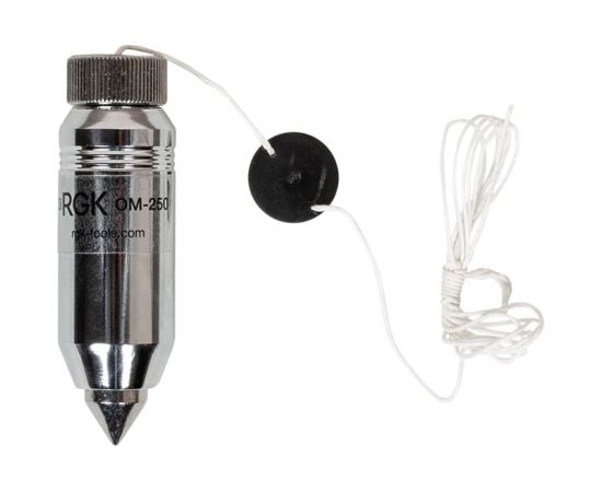 Отвес RGK OM-250 маркшейдерский, с несъемным шнуром, 250 гр 778046 