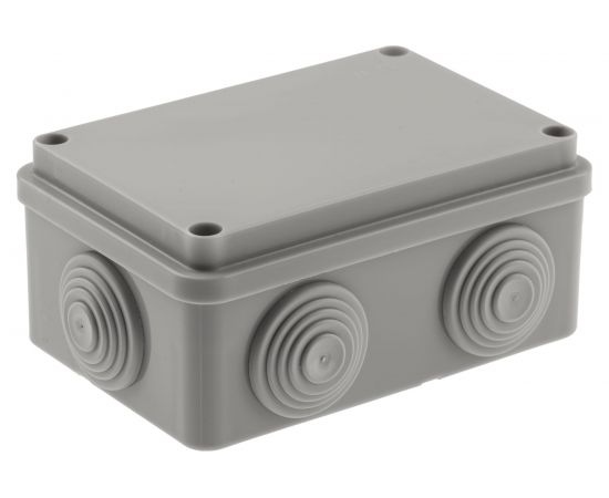 Распаячная коробка ЭРА KORv12080506g открытой установки, на винтах, 6 гермовводов IP55 Б0052730 