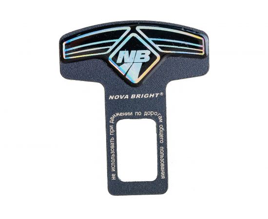 Заглушка замка ремня безопасности Nova Bright металлическая 46791 