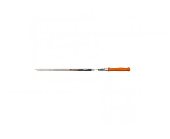 Плоский шампур PALISAD 620х14х2 мм, с деревянной рукояткой Camping 69638 