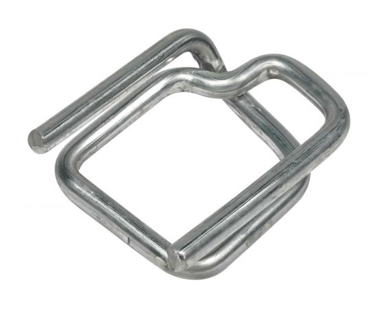 Пряжка Кордленд оцинкованная, 16x34x3,5 мм, для ПП/ПЭТ ленты 15-16 мм, 1000 шт. PR-16zn KREP-00193 