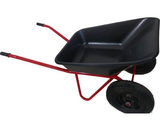 Строительная 2-х колесная тачка LWI Премиум 120 л, 250 кг, полимерное корыто LWI120х2PROFI 