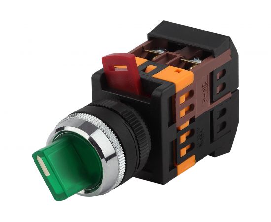 Переключатель ЭРА ANC-22-2 2 положения, зеленый, неон/240В, I-O, 1з+1р, 10/400/3200 Б0045681 