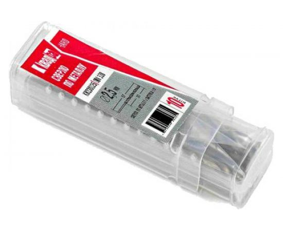 Сверло среднее по металлу KVADRA Нard (10 шт; 2.5х57х30 мм; DIN 338; класс A) Novocraft KH338025 – изображение 2