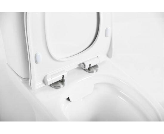 Сиденье дюропласт BelBagno STEAM soft close, металлическое крепление BB130SC – изображение 2