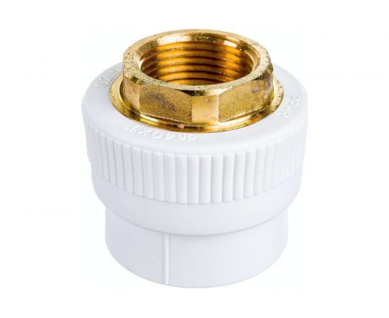 Комбинированная муфта Blue Ocean полипропиленовая, ВР - 40x1 под ключ PPRF/HTIA(W)-40х1"" – изображение 2