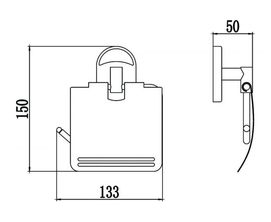 Держатель для туалетной бумаги Savol с крышкой, хром S-007051 23228 – изображение 2