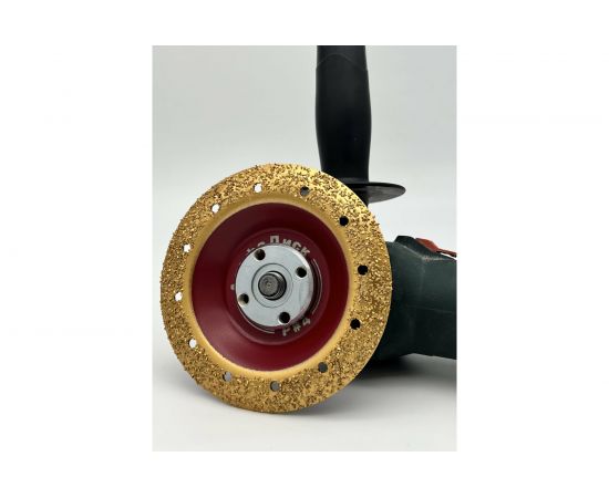 Диск обдирочно-шлифовальный по дереву и другим материалам закруглённый Round № 4 NORMAL 125х22.2 мм Альфадиск 7086 – изображение 2