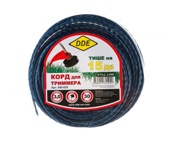 Корд триммерный (3,0 мм; 30 м; витой квадрат) Still line DDE 645-020 – изображение 2