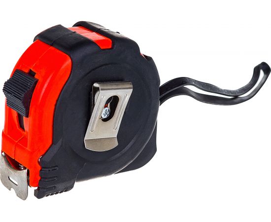 Рулетка с фиксатором прорезиненный корпус Park 5мx25мм TM28-5025 353028 – изображение 2