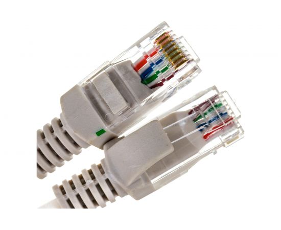 Патч-корд ExeGate UTP-RJ45-RJ45-5e-15M-GY, UTP, cat.5e, 15м, серый 241491 – изображение 2