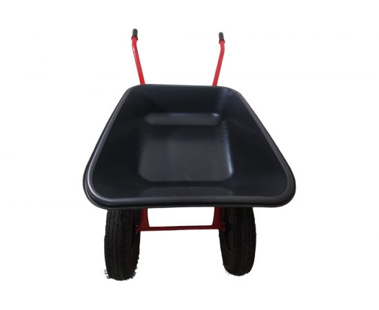 Строительная 2-х колесная тачка LWI Премиум 120 л, 250 кг, полимерное корыто LWI120х2PROFI – изображение 3