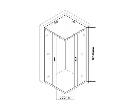 Душевой уголок Aquanet SE-900S 90x90 00270063 – изображение 3