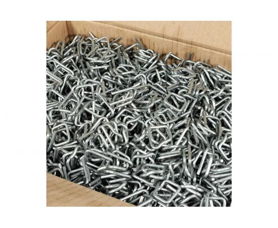 Пряжка Кордленд оцинкованная, 13x26x3 мм, для ПП/ПЭТ ленты 12 мм, 1000 шт. PR-13zn KREP-00182 – изображение 3