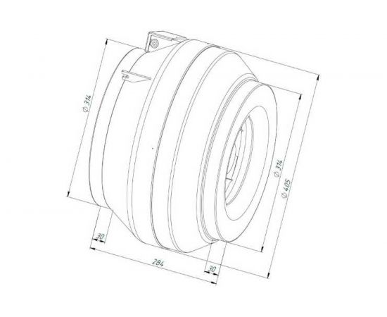 Канальный круглый вентилятор Naveka V(AC1/D)- 315 (пластиковый корпус) (0,2 кВт; 0,89А) УН-00006261 – изображение 3