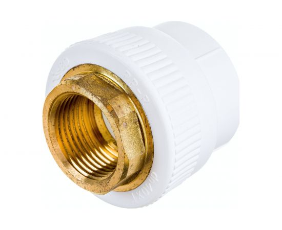 Комбинированная муфта Blue Ocean полипропиленовая, ВР - 40x1 под ключ PPRF/HTIA(W)-40х1"" – изображение 4