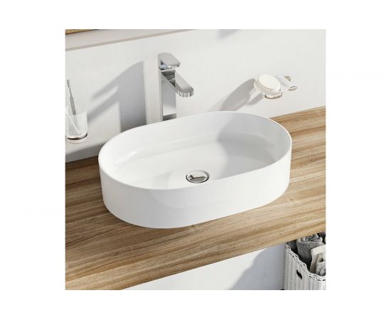 Умывальник Ravak CERAMIC 550 O SLIM белый XJX01155001 – изображение 4