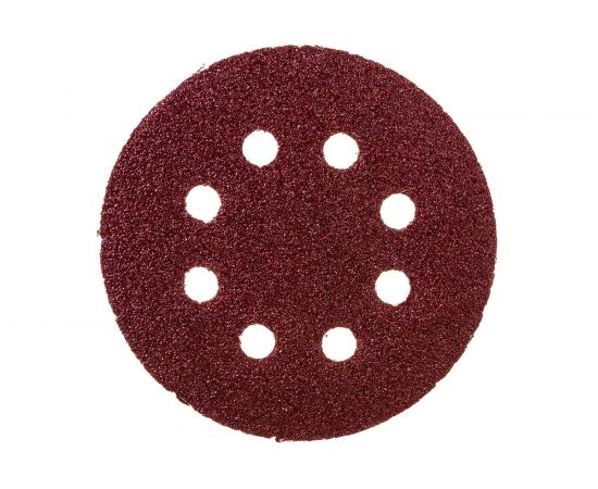 Круг шлифовальный перфорированный, 8 отверстий, 125 мм, P36, 5 шт Росомаха 438036 – изображение 4