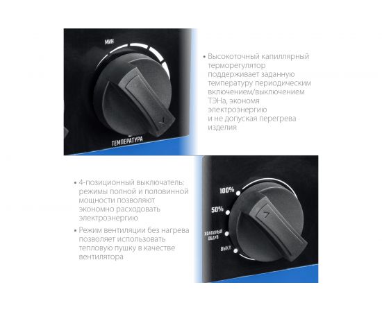 Электрическая тепловая пушка ЗУБР 24 кВт Профессионал ТП-П24 – изображение 4