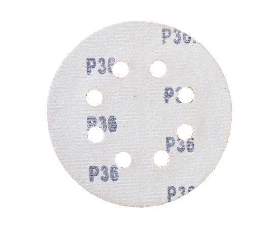 Круг шлифовальный перфорированный, 8 отверстий, 125 мм, P36, 5 шт Росомаха 438036 – изображение 5
